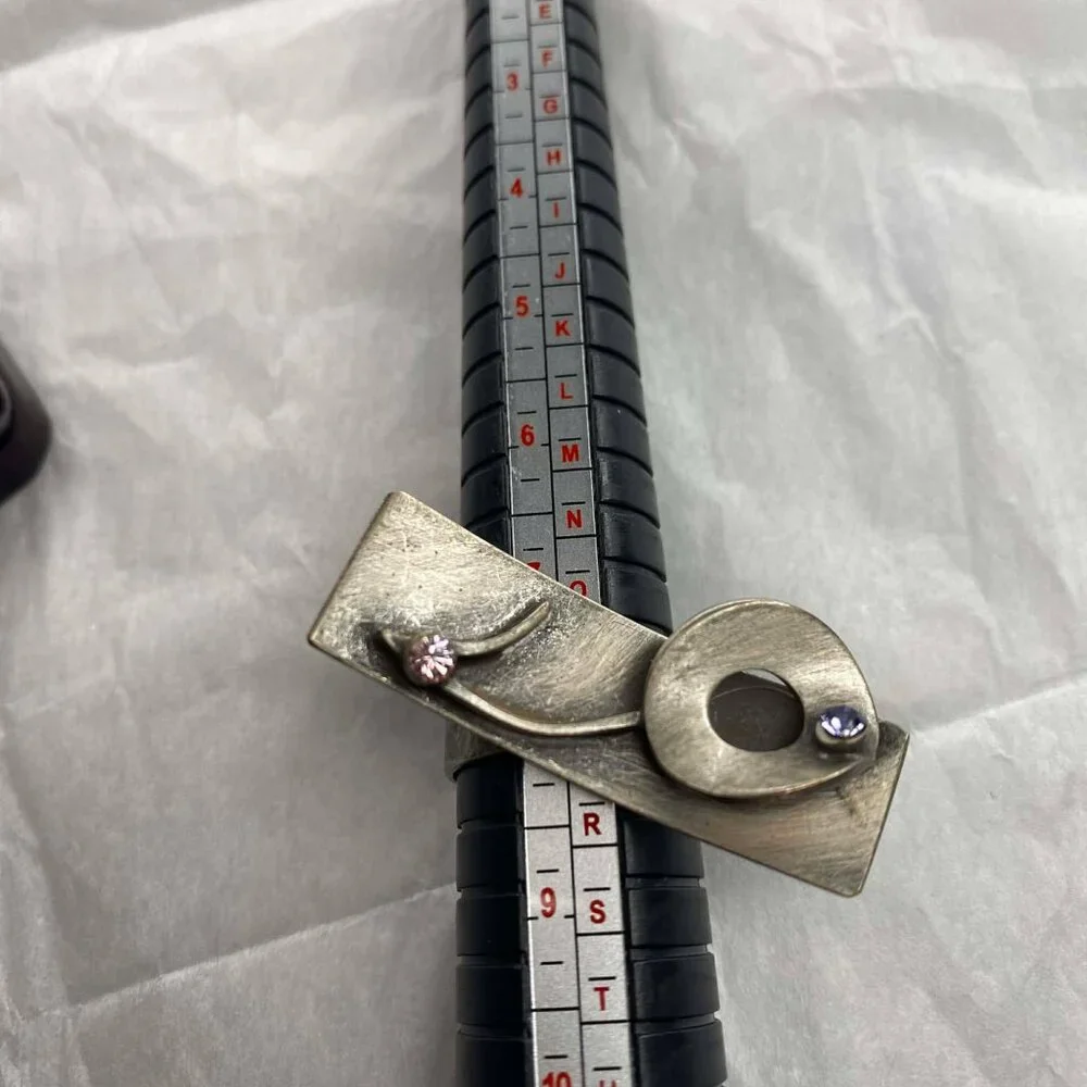 Pewter? -- adjustable art ring - Picture 5 of 6